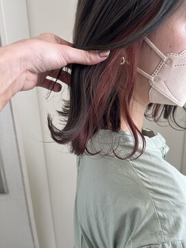 ヘアーデザイン シュシュ(hair design Chou Chou by Yone) ☆chouchou☆インナーピンクカラー