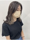 韓国風インナーカラー×ベージュ