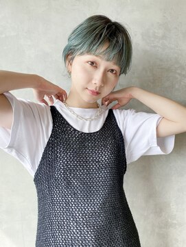 アイティーバイアルバム 松戸店(IT by ALBUM) ラフマッシュショート_外ハネボブセクションカラー_28619