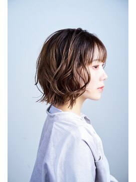 ユニックス モザイクモール港北店(UNIX) 【UNIX港北店】ニュアンスウェーブボブ#ケアパーマ#ハイライト