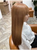 ロング ハイトーン(オレンジ~ベージュ)