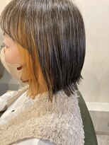 ヘアブティック ハコ(hair boutique haco)&nbsp;【haco】インナーカラーイエロー