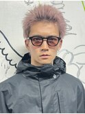 ピンクスパイキーショート