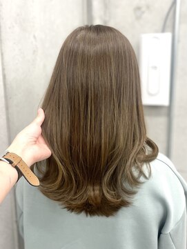 ミリィバイアヤラ 船橋店(MIRYI by ayala) 【AINA】オリーブベージュ/ブリーチ無しダブルカラー