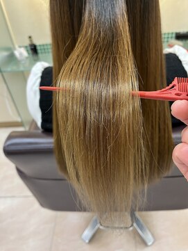 松本平太郎美容室 土浦パートワン(PART1) ベージュカラーツヤ髪×20代×30代