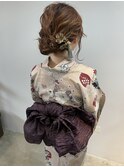 ★ヘアアレンジ&浴衣の着付け＃アレンジ＃着付け＃浴衣