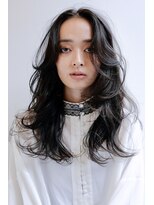 ピークアブー 原宿ハラカド(PEEK-A-BOO) 前髪なし/かきあげ/黒髪/フェイスレイヤー/ロングレイヤーヘア