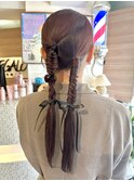 エグチ】タイトツイン/結婚式/ヘアセット/20代/30代
