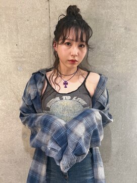 ペレ 梅田(PELE) 前髪/アンブレラカラー/こなれミディ/イメチェン/ウェーブパーマ