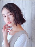 切りっぱなしボブ