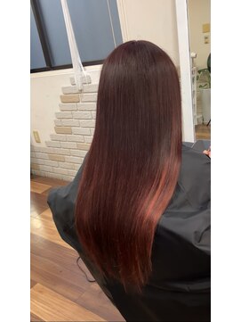 アーチフォーヘア 心斎橋店(a-rch for hair) 赤系グラデーションカラー!(インナーカラー)