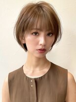 ヨリ トウキョウ(yori Tokyo)&nbsp;前髪あり小顔つや髪顔まわり簡単スタイリングショートボブヘア