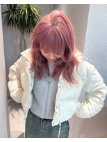 天神美容室&nbsp;【KASUMI天神美容室】ハイトーン×海外レイヤー×ホワイトピンク
