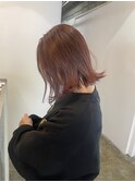 ピンクブラウンカラー