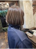 極細ハイライトボブ