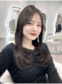 韓国ヘア ワンホンヘア くびれヘア レイヤーカット