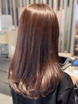 ザザアオヤマ(ZA/ZA AOYAMA) ローレイヤーカット/表参道レイヤーカット/ピンクブラウン