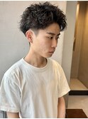 メンズ/ベリーショート/スパイキー/ピンパーマ/大矢