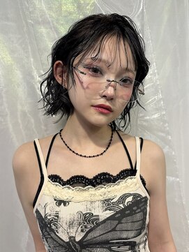 メイカ(MEIKA) 【 ボブ × ニュアンスパーマ × ダークグレー 】 浅野美紀