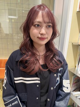 【kira】ピンクベージュ/レイヤーカット/ブリーチ１回