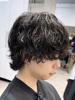 フィフスパーク(fifth PARK)&nbsp;シャドウパーマメンズマッシュウルフカット波巻きスパイラル渋谷