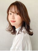 イメチェンピンクベージュアンブレラカラー前髪クールショート