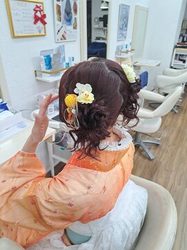 グロス 心斎橋(GLOSS) 【着付け/ヘアセット】卒業式の袴