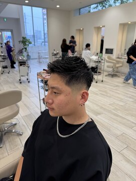 ロンド ラマ 岐阜(Lond bla-ma) フェード×ソフトモヒカンショート【Lond伊藤メンズ】