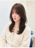ワンカールでナチュラルに可愛いレイヤーカット/顔周りレイヤー