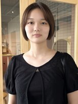 マルソー&nbsp;岡山ボブ透明感カラー髪質改善トリートメントショート