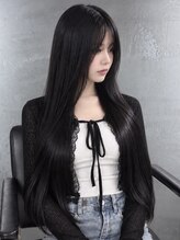 ラブスタシー 博多店(LOVESTASY)&nbsp;ジェットブラック☆無加工毛エクステ