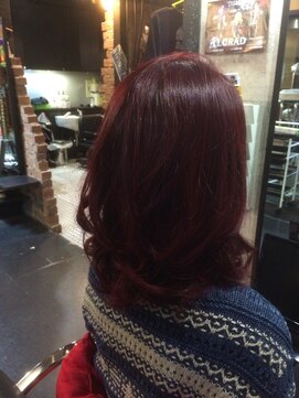 トリックストア(TRICK STORE) ベールカラー派手すぎないけど綺麗な赤髪COLORTRICK