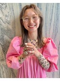 マロンベージュ/かきあげロング/丸型/卵型/逆三角