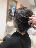 インナーカラー【錦糸町　ショートボブ】