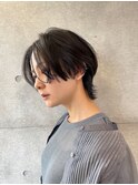 [SORA見藤] 黒髪　ハンサムウルフショート