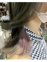 エミュスト(Emuest) 【松葉】インナーカラー/イヤリングカラー/ピンク/ペールピンク