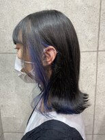 ヘアサロン ドットプラス 町田店(dot. plus) インナーカラー×ブルー