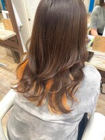 ヘアーアンドメイク アズール 浦和店(Hair&Make Azur) インナーカラー/夏カラーオレンジ