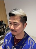 メンズショート×ブリーチデザイン