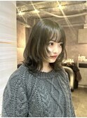 《ゆい》オリーブカラー/ブリーチ無し/似合わせカット/大宮