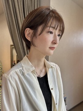 サンド 表参道(sand) ショートボブ縮毛矯正 10代20代30代40代