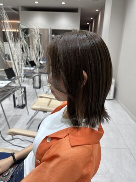 アッドバイケンジ(Add.. by KENJE) 外ハネボブ×ナチュラルハイライトカラー　【戸塚/戸塚駅】