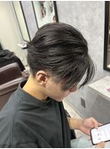 ナチュラルセンターパート メンズパーマ