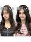 前髪顔まわり韓国ヘアレイヤーカットサイドバンク2wayバンク韓国