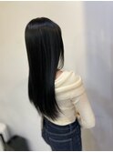 黒髪ロング/ストレートロング