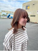 透明感カラー×パールベージュ