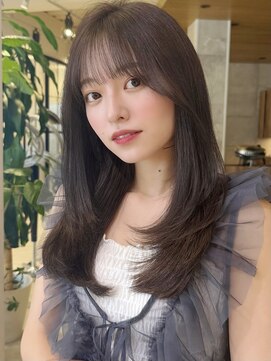 グランド(GRAND) ロングヘア30代40代ストレートレイヤー前髪なし表参道【古岡】