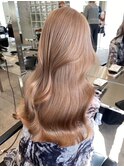 ミルクティーベージュケアブリーチヘーゼルベージュダブルカラー