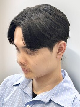 ビッケメンズヘア(Vicke Men's hair) フェザーパーマセンターパートダウンパーマニュアンスパーマ韓国