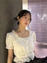 ペレ 渋谷(PELE)&nbsp;くびれヘア/アプリコットオレンジ/夏のヘアアレンジ/渋谷